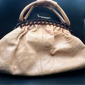 Elegant Tan Leather Handbag